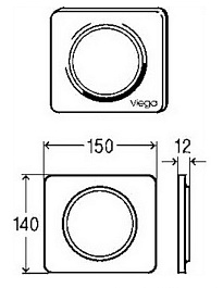 Viega Кнопка смыва Visign for Style 13 654788 для писсуара – фотография-2
